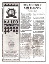 KALEO 7-09-93 cover